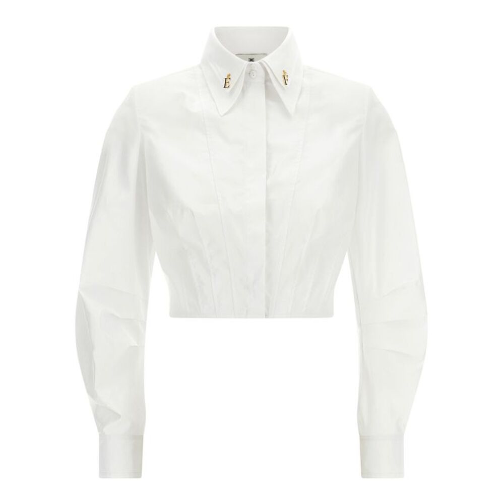 Elisabetta Franchi White Cotton Women's Blouse